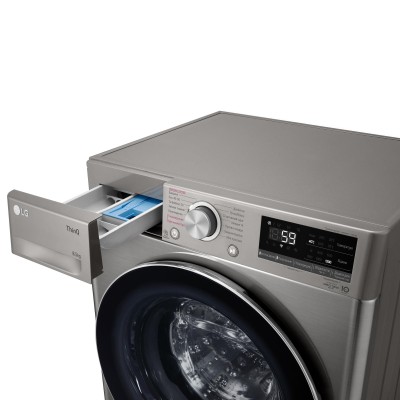Пральна машина LG фронтальна, 8.5кг, 1200, A+++, 48см, дисплей, пара, інвертор, cріблястий (F2V5GS9PW) Пральна машина LG фронтальна, 8.5кг, 1200, A+++, 48см, дисплей, пара, інвертор, cріблястий (F2V5GS9PW)