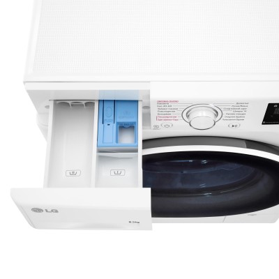 Пральна машина LG фронтальна, 8.5кг, 1200, A+++, 48см, дисплей, пара, інвертор, білий (F2V3GS0WW)