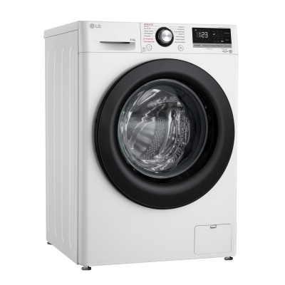 Пральна машина LG фронтальна, 8.5кг, 1200, A+++, 48см, дисплей, пара, інвертор, білий (F2V3GS6WW)