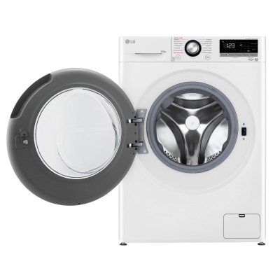 Пральна машина LG фронтальна, 8.5кг, 1200, A+++, 48см, дисплей, пара, інвертор, білий (F2V3GS6WW)