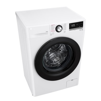 Пральна машина LG фронтальна, 8.5кг, 1200, A+++, 48см, дисплей, пара, інвертор, білий (F2V3GS6WW)
