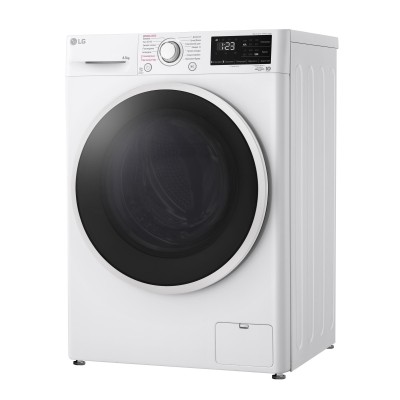 Пральна машина LG фронтальна, 8.5кг, 1200, A+++, 48см, дисплей, пара, інвертор, білий (F2V3GS7WW)
