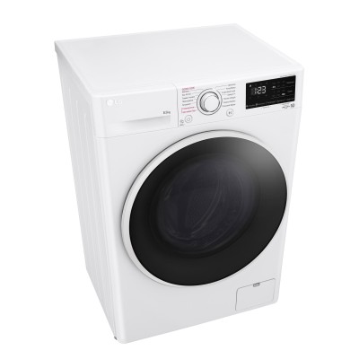 Пральна машина LG фронтальна, 8.5кг, 1200, A+++, 48см, дисплей, пара, інвертор, білий (F2V3GS7WW)