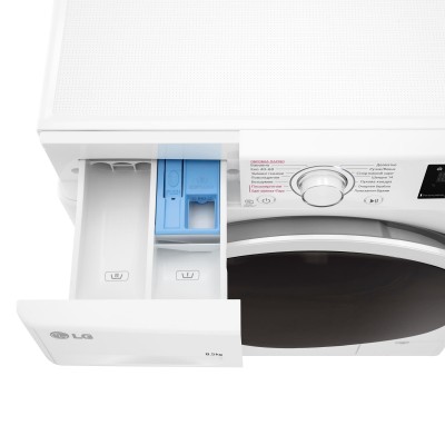 Пральна машина LG фронтальна, 8.5кг, 1200, A+++, 48см, дисплей, пара, інвертор, білий (F2V3GS7WW)