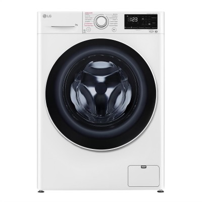 Пральна машина LG фронтальна, 9кг, 1400, A+++, 57см, дисплей, пара, інвертор, білий (F4V3VS0WW)