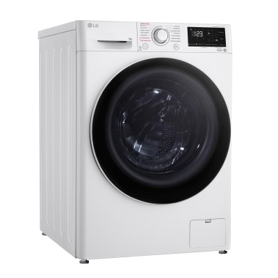 Пральна машина LG фронтальна, 9кг, 1400, A+++, 57см, дисплей, пара, інвертор, білий (F4V3VS0WW)