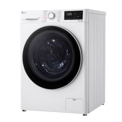Пральна машина LG фронтальна, 9кг, 1400, A+++, 57см, дисплей, пара, інвертор, білий (F4V3VS0WW)