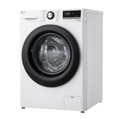 Пральна машина LG фронтальна, 9кг, 1400, A+++, 57см, дисплей, пара, інвертор, білий (F4V3VS6WW)