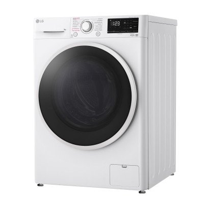 Пральна машина LG фронтальна, 9кг, 1400, A+++, 57см, дисплей, пара, інвертор, білий (F4V3VS7WW)