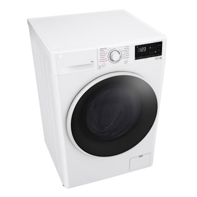 Пральна машина LG фронтальна, 9кг, 1400, A+++, 57см, дисплей, пара, інвертор, білий (F4V3VS7WW)