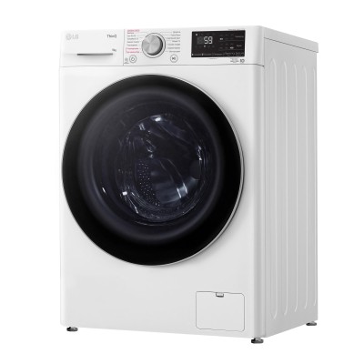 Пральна машина LG фронтальна, 9кг, 1400, A+++, 57см, дисплей, пара, інвертор, білий (F4V5VS1WW)