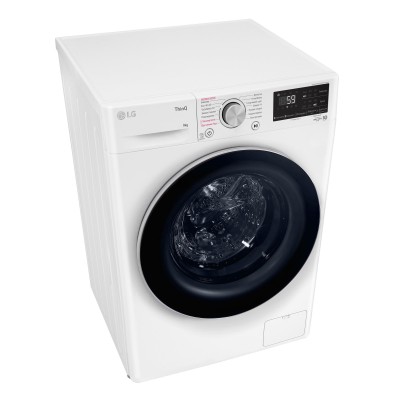 Пральна машина LG фронтальна, 9кг, 1400, A+++, 57см, дисплей, пара, інвертор, білий (F4V5VS1WW)