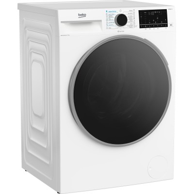 Прально-сушильна машина Beko фронтальна, 10(7)кг, 1400, А, 60см, дисплей, інвертор, пара, HomeWhiz, білий (B5DFT510457WPB)