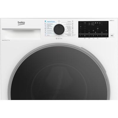 Прально-сушильна машина Beko фронтальна, 10(7)кг, 1400, А, 60см, дисплей, інвертор, пара, HomeWhiz, білий (B5DFT510457WPB)