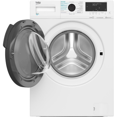 Прально-сушильна машина Beko фронтальна, 7(4)кг, 1200, B, 45см, дисплей, білий (HTE7616X0) Прально-сушильна машина Beko фронтальна, 7(4)кг, 1200, B, 45см, дисплей, білий (HTE7616X0)