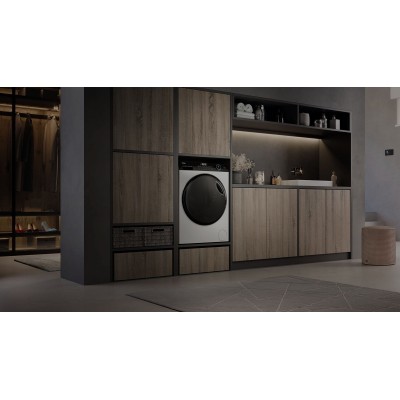 Прально-сушильна машина Haier фронтальна, 9(6)кг, 1400, A, 60см, дисплей, пара, інвертор, люк чорний, прямий привід, білий (HWD9 Прально-сушильна машина Haier фронтальна, 9(6)кг, 1400, A, 60см, дисплей, пара, інвертор, люк чорний, прямий привід, білий (HWD9