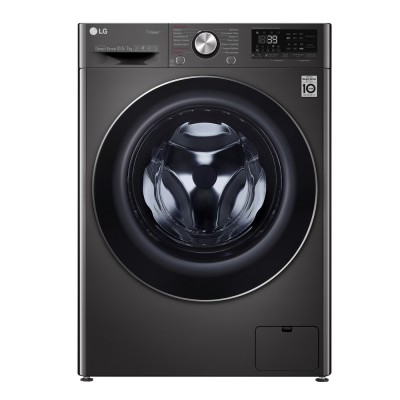 Прально-сушильна машина LG фронтальна, 10.5(7)кг, 1400, А, 56см, дисплей, пара, інвертор, чорний (F4V9RC9P)
