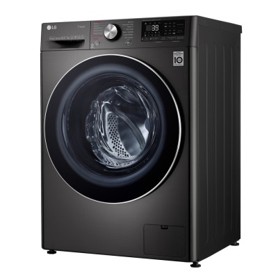Прально-сушильна машина LG фронтальна, 10.5(7)кг, 1400, А, 56см, дисплей, пара, інвертор, чорний (F4V9RC9P)