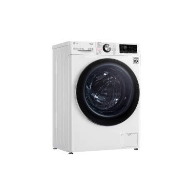 Прально-сушильна машина LG фронтальна, 8.5(5)кг, 1200, А, 47см, дисплей, пара, інвертор, білий (F2V9GC9W)
