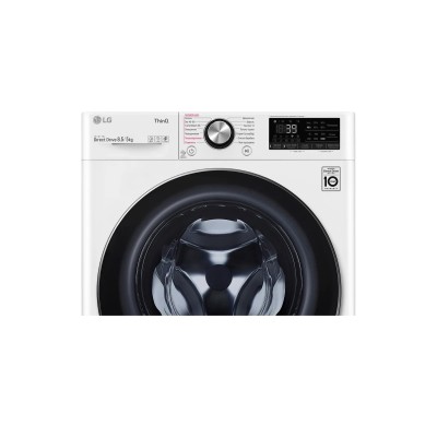 Прально-сушильна машина LG фронтальна, 8.5(5)кг, 1200, А, 47см, дисплей, пара, інвертор, білий (F2V9GC9W)
