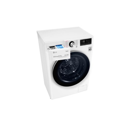 Прально-сушильна машина LG фронтальна, 8.5(5)кг, 1200, А, 47см, дисплей, пара, інвертор, білий (F2V9GC9W)