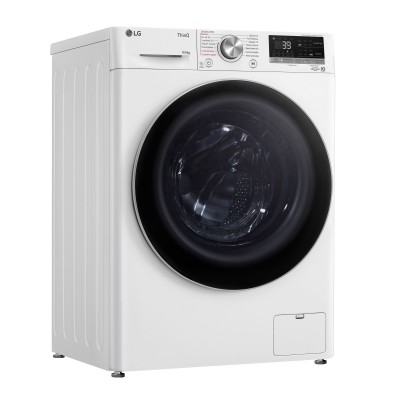Прально-сушильна машина LG фронтальна, 9(6)кг, 1400, А, 56см, дисплей, пара, інвертор, білий (F4V7VG1W)