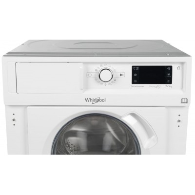 Прально-сушильна машина Whirlpool вбудована фронтальна, 7(5)кг, 1400, A+++, 60см, дисплей, пара, інвертор, білий (BIWDWG75148) Прально-сушильна машина Whirlpool вбудована фронтальна, 7(5)кг, 1400, A+++, 60см, дисплей, пара, інвертор, білий (BIWDWG75148)