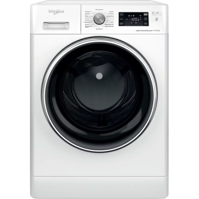 Прально-сушильна машина Whirlpool фронтальна, 11(7)кг, 1600, A, 60см, дисплей, пара, інвертор, білий (FFWDB1176258BCVUA) Прально-сушильна машина Whirlpool фронтальна, 11(7)кг, 1600, A, 60см, дисплей, пара, інвертор, білий (FFWDB1176258BCVUA)