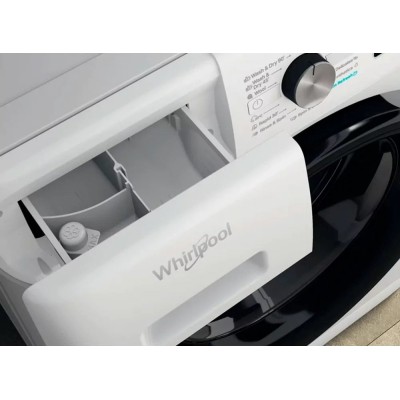 Прально-сушильна машина Whirlpool фронтальна, 9(7)кг, 1600, A+, 60см, дисплей, пара, інвертор, білий (FFWDB976258BVUA)