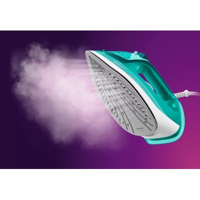 Праска Philips 3000 series, 2400Вт, 300мл, паровий удар -180гр, постійна пара - 40гр, керам. підошва, бірюзовий (DST3030/70) Праска Philips 3000 series, 2400Вт, 300мл, паровий удар -180гр, постійна пара - 40гр, керам. підошва, бірюзовий (DST3030/70)