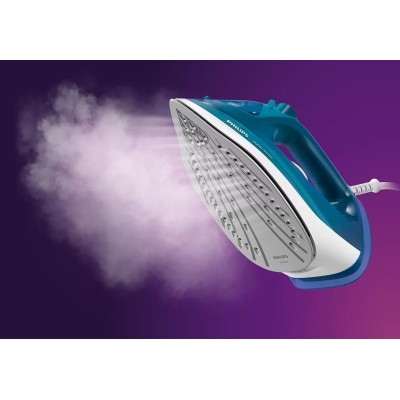Праска Philips 3000 series, 2600Вт, 300мл, паровий удар -200гр, постійна пара - 40гр, керам. підошва, синій (DST3040/70) Праска Philips 3000 series, 2600Вт, 300мл, паровий удар -200гр, постійна пара - 40гр, керам. підошва, синій (DST3040/70)