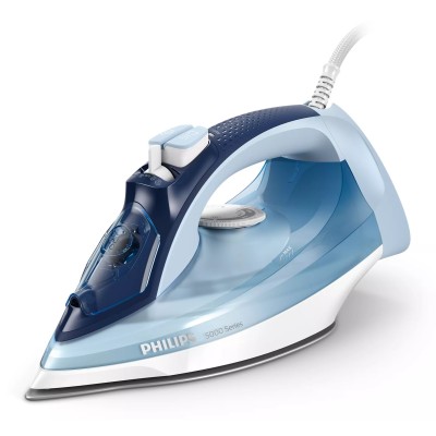 Праска Philips 5000 Series, 2400Вт, 320мл, паровий удар -180гр, постійна пара - 45гр, керам. підошва, голубий (DST5030/20)
