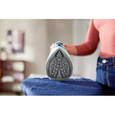 Праска Philips 5000 Series, 2400Вт, 320мл, паровий удар -180гр, постійна пара - 45гр, керам. підошва, голубий (DST5030/20)