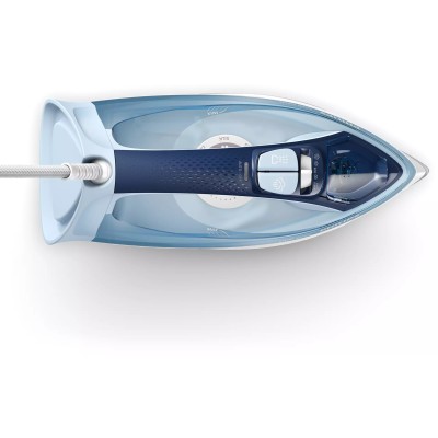 Праска Philips 5000 Series, 2400Вт, 320мл, паровий удар -180гр, постійна пара - 45гр, керам. підошва, голубий (DST5030/20)