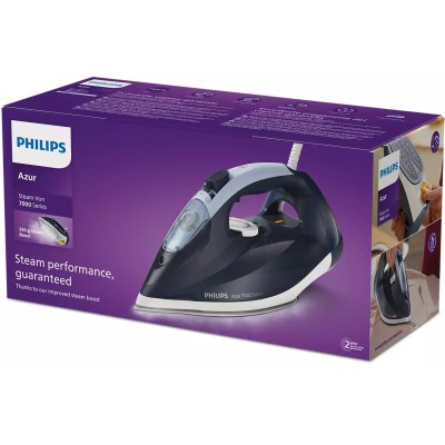 Праска Philips 7000 Series, 2800Вт, 300мл, паровий удар -250гр, постійна пара - 50гр, нерж. сталь, темно синій (DST7030/20) Праска Philips 7000 Series, 2800Вт, 300мл, паровий удар -250гр, постійна пара - 50гр, нерж. сталь, темно синій (DST7030/20)