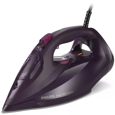 Праска Philips 7000 Series, 3000Вт, 300мл, паровий удар -250гр, постійна пара - 50гр, нерж. сталь, пурпурний (DST7061/30) Праска Philips 7000 Series, 3000Вт, 300мл, паровий удар -250гр, постійна пара - 50гр, нерж. сталь, пурпурний (DST7061/30)
