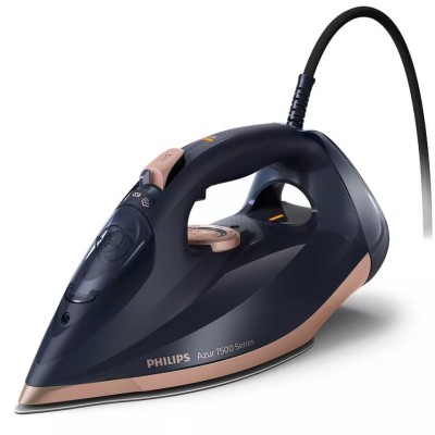 Праска Philips 7500 Series, 3200Вт, 300мл, паровий удар -260гр, постійна пара - 50гр, нерж. сталь, синій (DST7510/80) Праска Philips 7500 Series, 3200Вт, 300мл, паровий удар -260гр, постійна пара - 50гр, нерж. сталь, синій (DST7510/80)