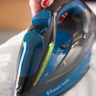 Праска Russell Hobbs Colour Control Pro, 2400Вт, 380мл, паровий удар -185гр, самоочищування, індик.температури, керам. підошва, Праска Russell Hobbs Colour Control Pro, 2400Вт, 380мл, паровий удар -185гр, самоочищування, індик.температури, керам. підошва,