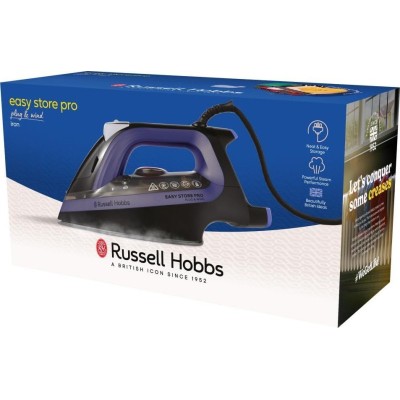 Праска Russell Hobbs Easy Store Pro, 2400Вт, 320мл, паровий удар -200гр, постійна пара - 50гр, зберігання шнура, керам. підошва,