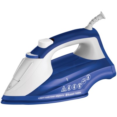 Праска Russell Hobbs Light & Easy Brights Sapphire, 2400Вт, 240мл, паровий удар -115гр, постійна пара - 35гр, керам. підошва, те