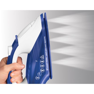 Праска Russell Hobbs Light & Easy Brights Sapphire, 2400Вт, 240мл, паровий удар -115гр, постійна пара - 35гр, керам. підошва, те