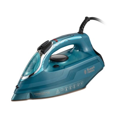Праска Russell Hobbs Powersteam Ultra Coconut Smooth, 3100Вт, 350мл, паровий удар -230гр, самоочищування, керам. підошва, блакит Праска Russell Hobbs Powersteam Ultra Coconut Smooth, 3100Вт, 350мл, паровий удар -230гр, самоочищування, керам. підошва, блакит