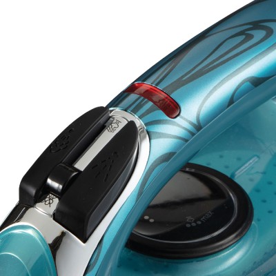 Праска Russell Hobbs Powersteam Ultra Coconut Smooth, 3100Вт, 350мл, паровий удар -230гр, самоочищування, керам. підошва, блакит Праска Russell Hobbs Powersteam Ultra Coconut Smooth, 3100Вт, 350мл, паровий удар -230гр, самоочищування, керам. підошва, блакит