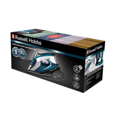 Праска Russell Hobbs безпровідна Cordless One Temperature, 2600Вт, 350мл, паровий удар -45гр, постійна пара - 210гр, база для за Праска Russell Hobbs безпровідна Cordless One Temperature, 2600Вт, 350мл, паровий удар -45гр, постійна пара - 210гр, база для за