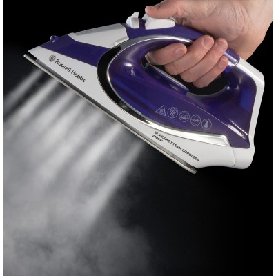 Праска Russell Hobbs безпровідна Supreme Steam Cordless, 2400Вт, 300мл, паровий удар -40гр, постійна пара - 135гр, база для заря Праска Russell Hobbs безпровідна Supreme Steam Cordless, 2400Вт, 300мл, паровий удар -40гр, постійна пара - 135гр, база для заря