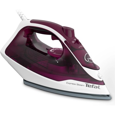 Праска Tefal Express Steam, 2400Вт, 270мл, паровий удар -160гр, постійна пара - 30гр, керам. підошва, бордовий (FV2835E0) Праска Tefal Express Steam, 2400Вт, 270мл, паровий удар -160гр, постійна пара - 30гр, керам. підошва, бордовий (FV2835E0)
