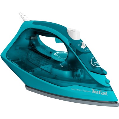 Праска Tefal Express Steam, 2500Вт, 270мл, паровий удар -200гр, постійна пара - 45гр, керам. підошва, бірюзовий (FV2867E0) Праска Tefal Express Steam, 2500Вт, 270мл, паровий удар -200гр, постійна пара - 45гр, керам. підошва, бірюзовий (FV2867E0)