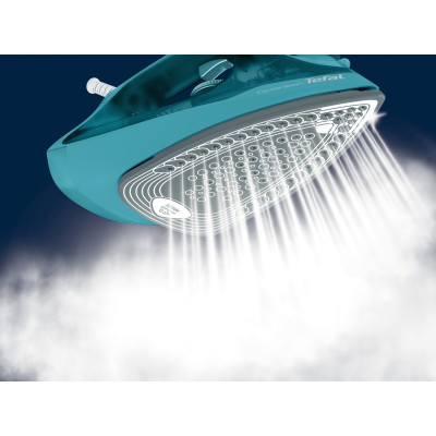 Праска Tefal Express Steam, 2500Вт, 270мл, паровий удар -200гр, постійна пара - 45гр, керам. підошва, бірюзовий (FV2867E0) Праска Tefal Express Steam, 2500Вт, 270мл, паровий удар -200гр, постійна пара - 45гр, керам. підошва, бірюзовий (FV2867E0)