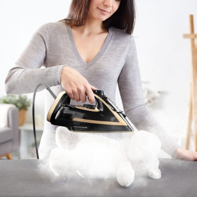 Праска Tefal Puregliss, 3000Вт, 270мл, паровий удар -280гр, постійна пара - 50гр, керам. підошва, чорно-мідний (FV8064E0) Праска Tefal Puregliss, 3000Вт, 270мл, паровий удар -280гр, постійна пара - 50гр, керам. підошва, чорно-мідний (FV8064E0)