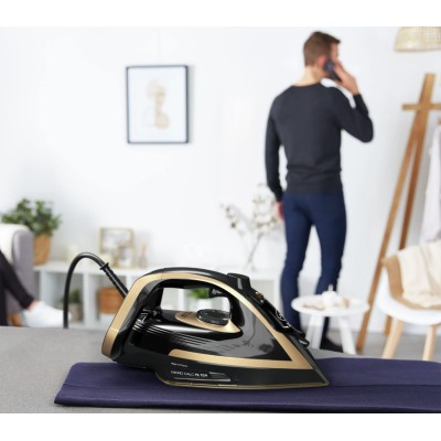 Праска Tefal Puregliss, 3000Вт, 270мл, паровий удар -280гр, постійна пара - 50гр, керам. підошва, чорно-мідний (FV8064E0) Праска Tefal Puregliss, 3000Вт, 270мл, паровий удар -280гр, постійна пара - 50гр, керам. підошва, чорно-мідний (FV8064E0)
